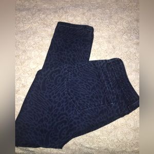 NYDJ Jeans size 8 Leopard Animal Ankle Stretch Lift Tuck Skinny Leg 30” inseam